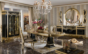 Juego de muebles de comedor tallados a mano reales antiguos de estilo árabe rey clásico para hombres - Product Image 4