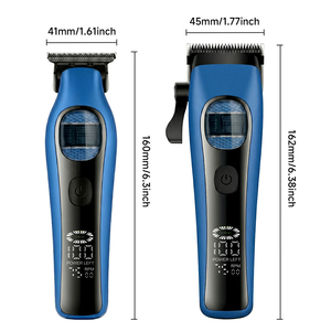 Cortadora <span class=keywords><strong>de</strong></span> <span class=keywords><strong>Pelo</strong></span> Inalámbrica <span class=keywords><strong>Profesional</strong></span>, Recargable, con Pantalla LCD, Base <span class=keywords><strong>de</strong></span> Carga, Soporte para Logotipo Personalizado y Embalaje - Product Image 2