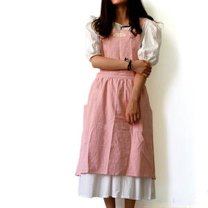 Gran oferta estilo Simple de bajo precio de bolsillo de algodón delantal de lino - Product Image 5