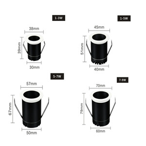 1W 3W 5W 7W 9W ấm trắng trần tủ ánh sáng 2700K Dimmable recssed dẫn mini tại chỗ Downlight - Product Image 6