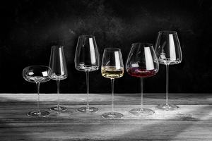 Flûte en Champagne à longue tige, vin, flotteur à la VISION, tige délicate, avec fossette spectaculaire - Product Image 4