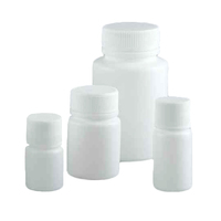 Color blanco botella médica de plástico HDPE tableta botella cápsula con tapa de rosca