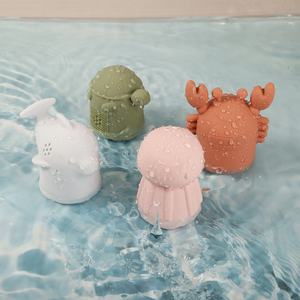 सिलिकॉन बेबी समुद्री पशु स्नान खिलौने सेट बच्चों के पानी स्नान खिलौने सेट करें बच्चों का उपहार सेट - Product Image 4
