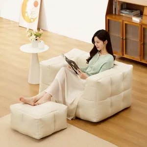 皮革现代奢华新款转角沙发豆包椅子大豆包客厅家具成人儿童椅