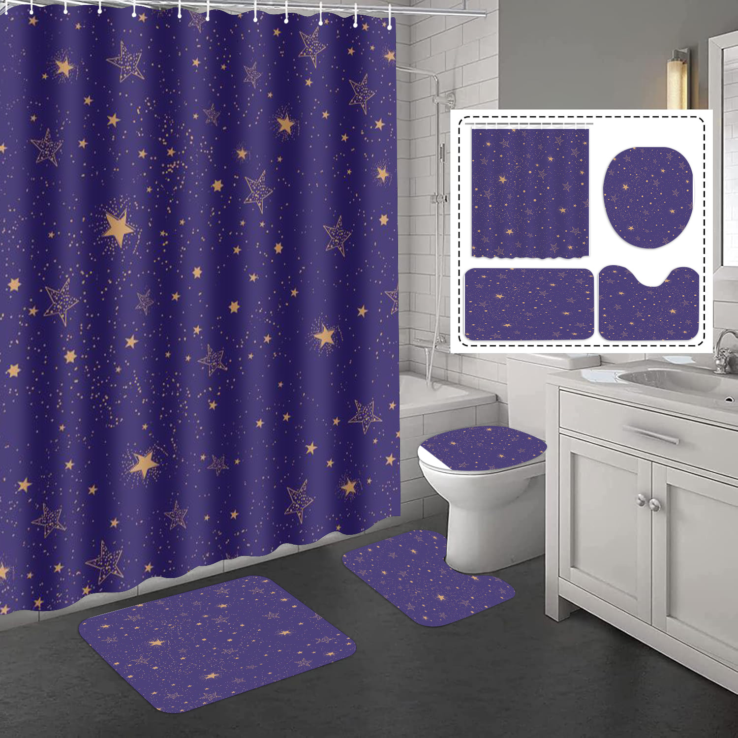 BTG12 Navy Blue Aurora Stars