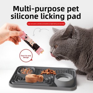 For Bestseller New Silicone Gel Pet Food Plate Slow <b>Feeder</b> Platter Extra Large Thickened Bite-Resistant Wear-Resistant <b>Cat</b> - Product Image 2