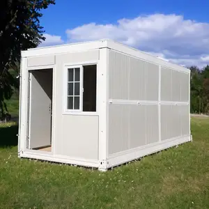 Портативный сборный офисный Складной Корпус 20 футов для беженцев модульный складной контейнерный дом с туалетом