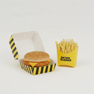 Hamburguesa Scatola Da <span class=keywords><strong>Asporto</strong></span> personalizada, sándwich de hamburguesa, pollo frito y caja de uso de comida rápida, caja de hamburguesa con logotipo - Product Image 2