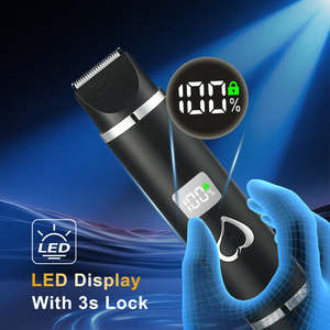 안전한 2-in-1 남성용 무선 전기 면도기 세척 가능한 플랫 블레이드 면도기 바디 그루밍 고품질 - Product Image 3