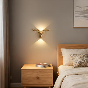 Lampe murale sans fil en ABS en forme de renne avec capteur de mouvement, luminosité réglable, veilleuse LED pour escalier et salon - Product Image 6