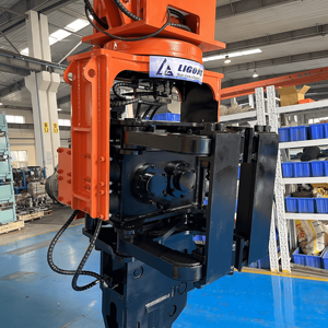 Impugnatura laterale idraulica Vibro martelli battipalo <span class=keywords><strong>Driver</strong></span> per 15Ton 16Ton preciso pila di guida - Product Image 5