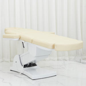 Beige High Load Bearing 4 Motor Electric Split Leg Beauty Massage Bed Spa Bed Beauty Salon Special Facial Bed Custom Color - Product Image 4