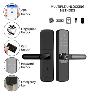 Tuya WiFi Akıllı Kilit Biyometrik Parmak İzi Anahtarsız Dijital Şifre 5050 4585 Mortise TTlock Kablosuz Akıllı Kapı Kilidi Ev için - Product Image 2