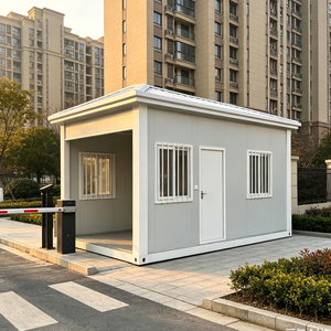 บ้านเคลื่อนที่แบบถอดประกอบได้สไตล์โมเดิร์น ตู้คอนเทนเนอร์แบบประกอบเร็วสำหรับชุมชนที่อยู่อาศัยและบูธยาม - Product Image 1