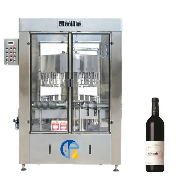 Máquina automática de engarrafamento para garrafas de vidro, equipamento para processamento de vinhos, uísque, vodka, cerveja, linha de produção