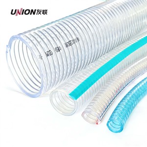 Tubo Flessibile in PVC con Filo d'Acciaio ad Alta Pressione, Resistente all'Usura per Trasporto di Fluidi Chimici, Applicazioni Domestiche e Industriali - Product Image 1