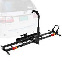 Hauteur réglable bras rembourré moto moto porte-moto support 2 ''attelage récepteur voiture arrière moto transportant matériau en acier