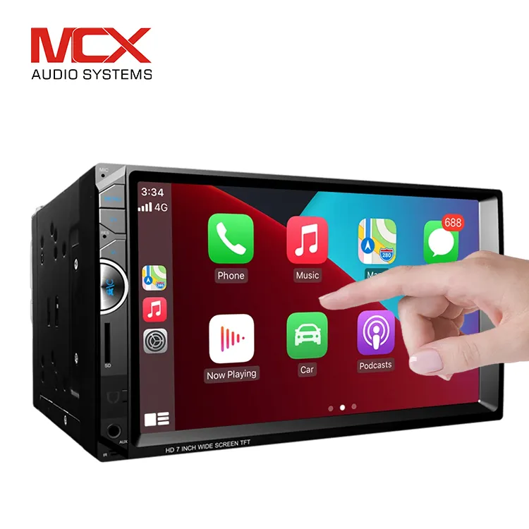 MCX Universal Touch Screen Car Stereo Dvd Video Player 7 Inch 2 Din Gps Navigation Bt Double din Android Car Radio