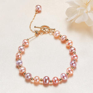 สร้อยข้อมือไข่มุกน้ำจืดสไตล์ชาติพันธุ์จาก Strength Factory เครื่องประดับยอดนิยมในโลกออนไลน์ ต่างหูแฟชั่น - Product Image 1