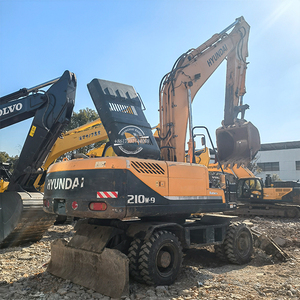 Excavatrice sur pneus d'occasion Hyundai 210 210W-9T, équipement lourd d'origine, Hyundai 210w 150w à vendre - Product Image 1