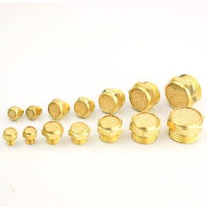 Silencieux à tête plate tout en cuivre Jinen M5 1 8 1 4 3 8 1 2 pour la réduction du bruit pneumatique - Product Image 3