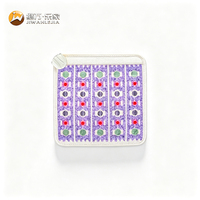 Siège de massage chauffant Jiwan Lejia en améthyste et tourmaline naturelle BioMat avec laser rouge Photon 45x45cm