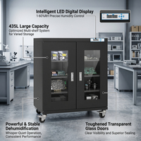 Armoire de stockage à sec industrielle moderne en acier inoxydable ESD 435L pour atelier SMT, mobilier de laboratoire, anti-humidité pour cartes PCB
