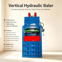 Presse à balles hydraulique auto-adhésive pour papier usagé, carton ondulé et déchets d'impression