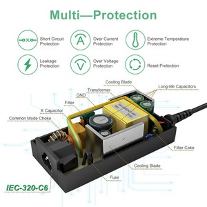 Adaptateur de <span class=keywords><strong>chargeur</strong></span> de batterie au lithium 42V 3A <span class=keywords><strong>pour</strong></span> véhicule électrique, scooter électrique, vélo électrique, fauteuil roulant, <span class=keywords><strong>chargeur</strong></span> de batterie Li-ion 10S 36V 42V - Product Image 3