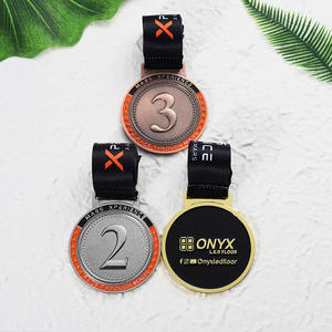 Runde goldene versilberte kupfer beschichtete Prägung 1. 2. 3. Platz Auszeichnung Sport medaillen 20 Jahre Fabrik Custom Medaille für Souvenirs - Product Image 5