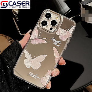 Ins stile <span class=keywords><strong>rosa</strong></span> farfalla braccialetto di cristallo creativo PC custodia per <span class=keywords><strong>iPhone</strong></span> 16 15 14 <span class=keywords><strong>13</strong></span> 12 - Product Image 6