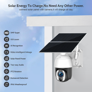 <strong>Low</strong> <strong>Price</strong> 10X Optical 5MP Cost-effective PTZ Solar Security Wireless Security Surveillance <strong>IP</strong> WIFI 4G Solar <strong>Camera</strong> - Product Image 5