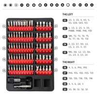 Soonan Set Obeng Mini 111in 1, Set obeng baja plastik baja, alat perbaikan DIY industri segitiga bentuk-u berlubang Hex, Set Obeng Mini terlaris
