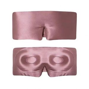 Masque de sommeil de luxe personnalisé, grand format, en soie de mûrier 100% pure, avec sangle réglable, pour le voyage, contour 3D - Product Image 2
