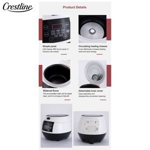 Olla Arrocera Digital Inteligente Portátil de 3L para el Hogar, con Revestimiento Antiadherente, Cocción Rápida, para Uso Doméstico y Comercial - Product Image 4