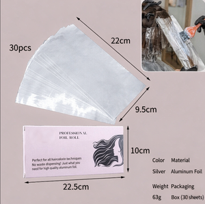 Rouleau de papier aluminium professionnel pour coloration capillaire, feuilles de séparation jetables argentées pour salon de coiffure - Product Image 4