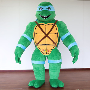 근육 거북 풍선 마스코트 의상 광고 이벤트 코스프레 오렌지 패치 성인 의상 풍선 닌자 거북이 - Product Image 5