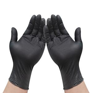 Hochleistungs-Volldiamant-strukturierte 8-Mil-<span class=keywords><strong>Latex</strong></span>-freie industrielle Einweg-Nitril handschuhe mit 100 Zählungen - Product Image 1