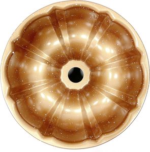 Moule à gâteau cannelé antiadhésif Tube en acier au carbone robuste moule de cuisson or - Product Image 3