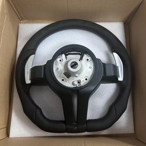 Volante de Coche de Cuero Completo con Base Plana para <span class=keywords><strong>BMW</strong></span> F30 F10 F21 F22 F15 F16 F45 F32 X1 X2 X3 X4 E70 E90, Modelo Plug and Play - Product Image 5
