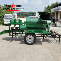 Machine à battre le grain diesel de grande capacité (500-4000 kg/h) pour le maïs, le riz, le blé et le sorgho