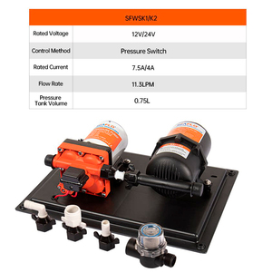 Kit de système de <span class=keywords><strong>pompe</strong></span> à <span class=keywords><strong>eau</strong></span> pour camping-car 12V 24V, <span class=keywords><strong>pompe</strong></span> à diaphragme avec réservoir sous pression, alimentation en <span class=keywords><strong>eau</strong></span> stable pour camping-car, <span class=keywords><strong>caravane</strong></span>, bateau - Product Image 3