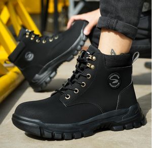 JB679-Wholesale कीमत आउटडोर पीले मध्यम कट माइक्रोफाइबर चमड़े के रबर एकमात्र औद्योगिक कार्य सुरक्षा जूते जूते - Product Image 4