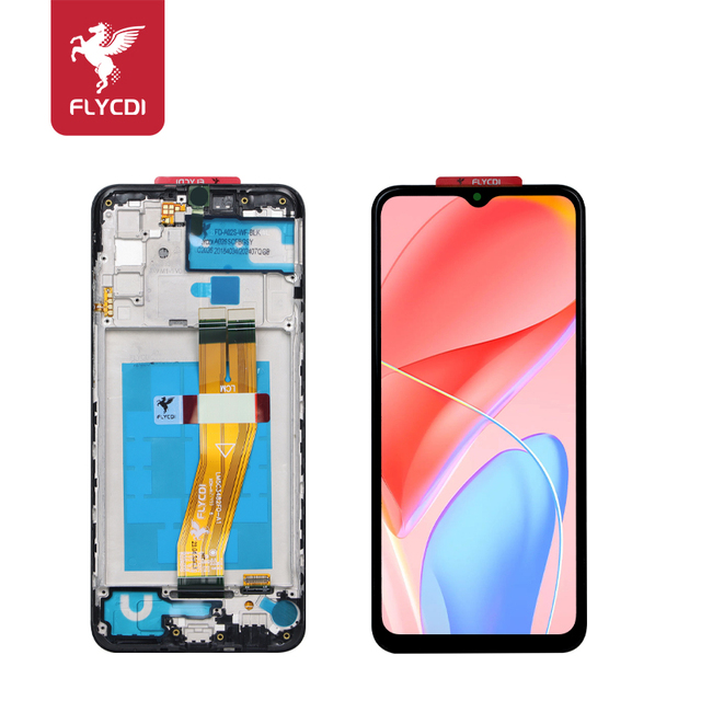 FLYCDI Hot Selling Mobile Phone Screens for Samsung A02S With Frame Touch Screen Digitizer Assembly