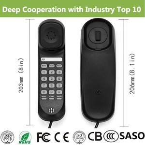 Auricular de teléfono con cable básico de Venta caliente Teléfono de línea de ajuste de bajo costo para el hogar y el hotel Gran stock para uso de línea fija - Product Image 6