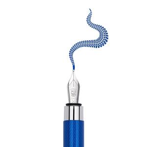 Penna Stilografica <span class=keywords><strong>Faber</strong></span>-<span class=keywords><strong>Castell</strong></span> Edizione Limitata, Regalo per Affari/ Laurea (Blu con Finitura Glitterata, Pennino F) - Product Image 3