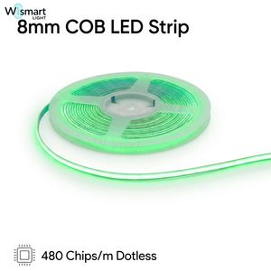 Tiras de Luces Inteligentes LED COB de 8 mm, Cinta sin Puntos de Alta Densidad, Iluminación Lineal de 12 V y 24 V <span class=keywords><strong>para</strong></span> Proyectos Residenciales, IP20 IP68 - Product Image 3