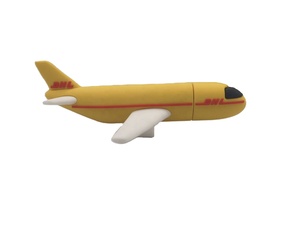 Promotional Gift Personalized Custom 3D PVC Airplane Shape Usb Flash Drive Airplane Pen Drive With Customized logo