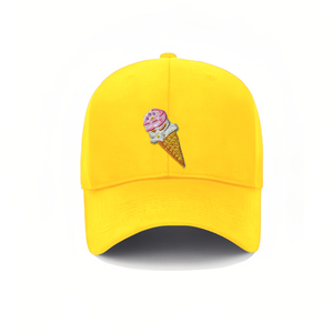 Gorra de béisbol con decoración de parches de helado - Product Image 5