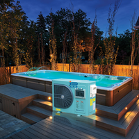 Refroidisseur d'eau de 5 tonnes pour refroidisseur de spa à glace, refroidisseur de bain de glace extérieur, refroidisseur d'eau portable, refroidisseur de piscine domestique